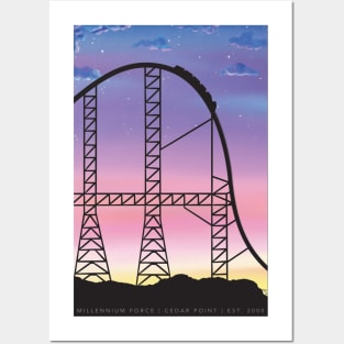 Millennium Force Sunset Posters and Art